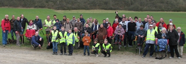 randonnée sportive avec joëlettes, Bure, 2012